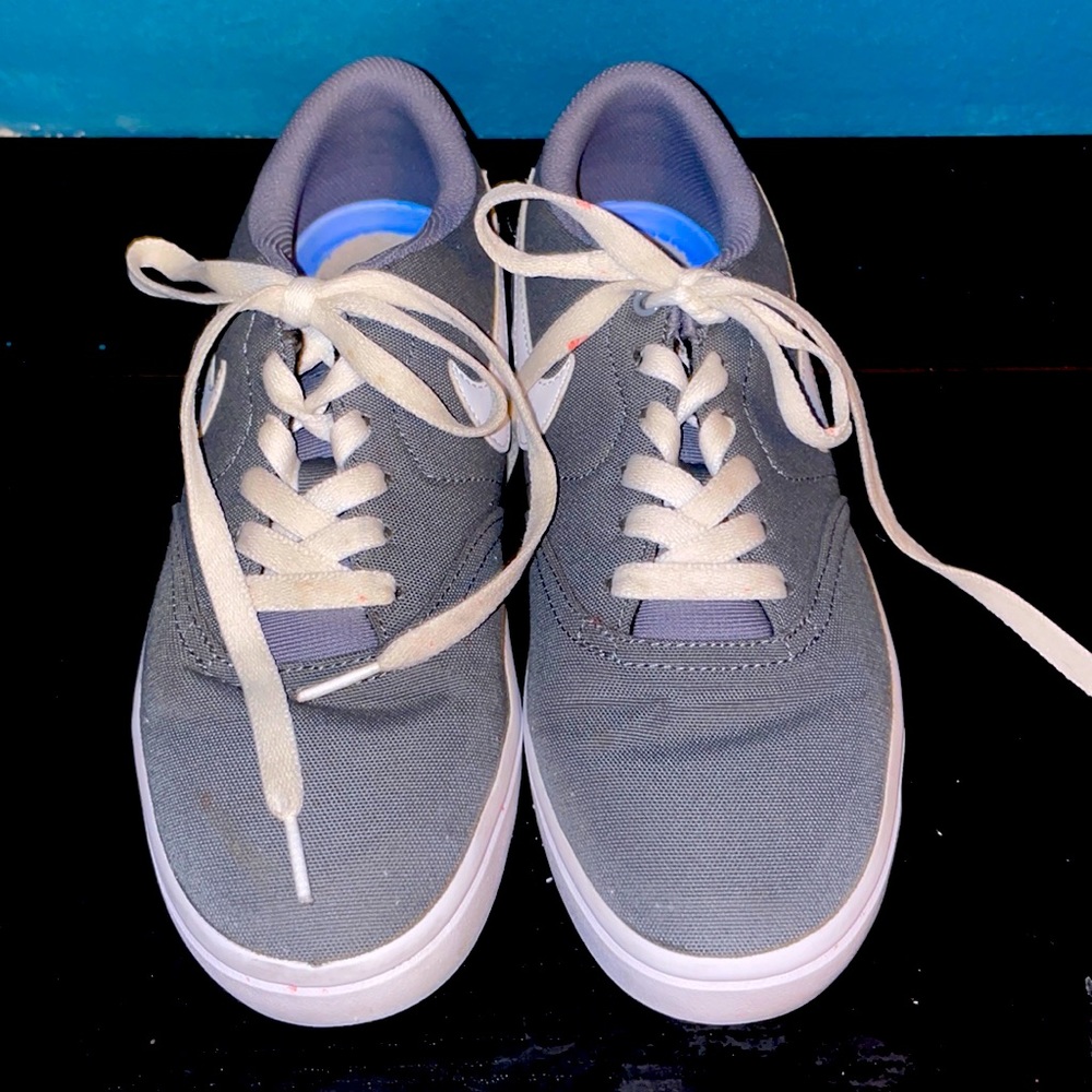 Grey Nike SB shoes